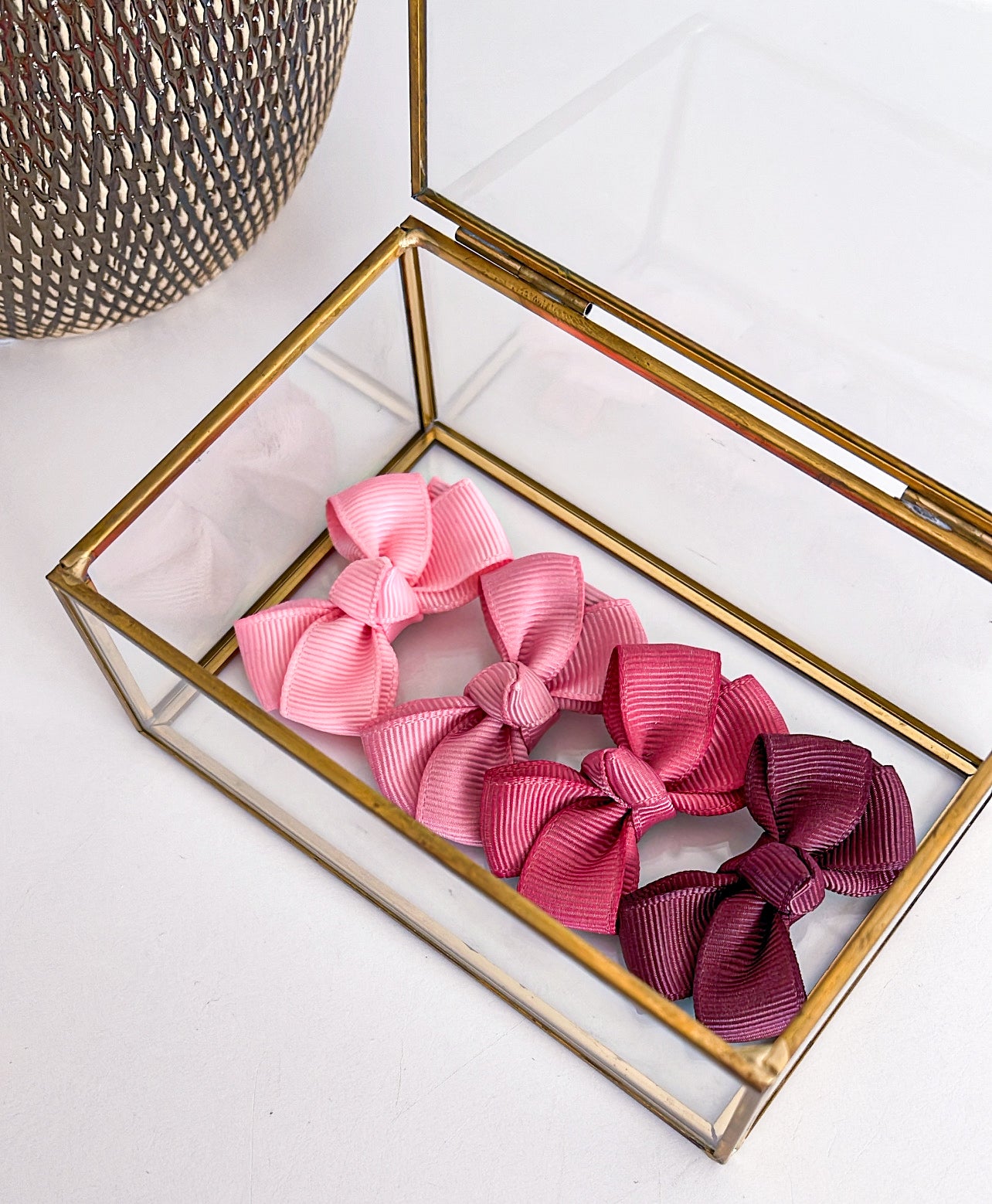 LA FILLETTE | HAARCLIP SET ROZE