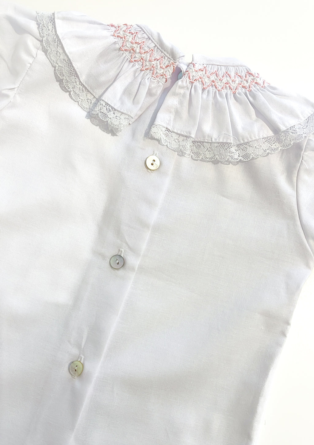 BE CHIC | BLOUSE PINK SMOCKED