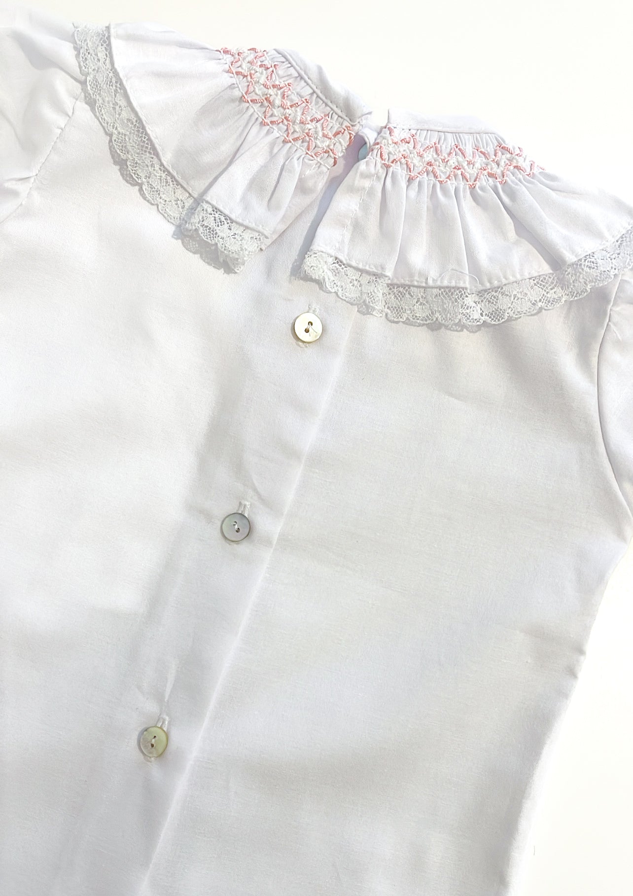 BE CHIC | BLOUSE PINK SMOCKED