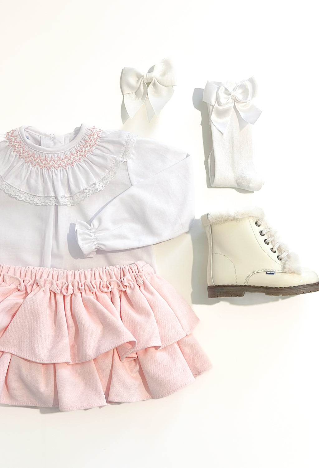 BE CHIC | BLOUSE PINK SMOCKED