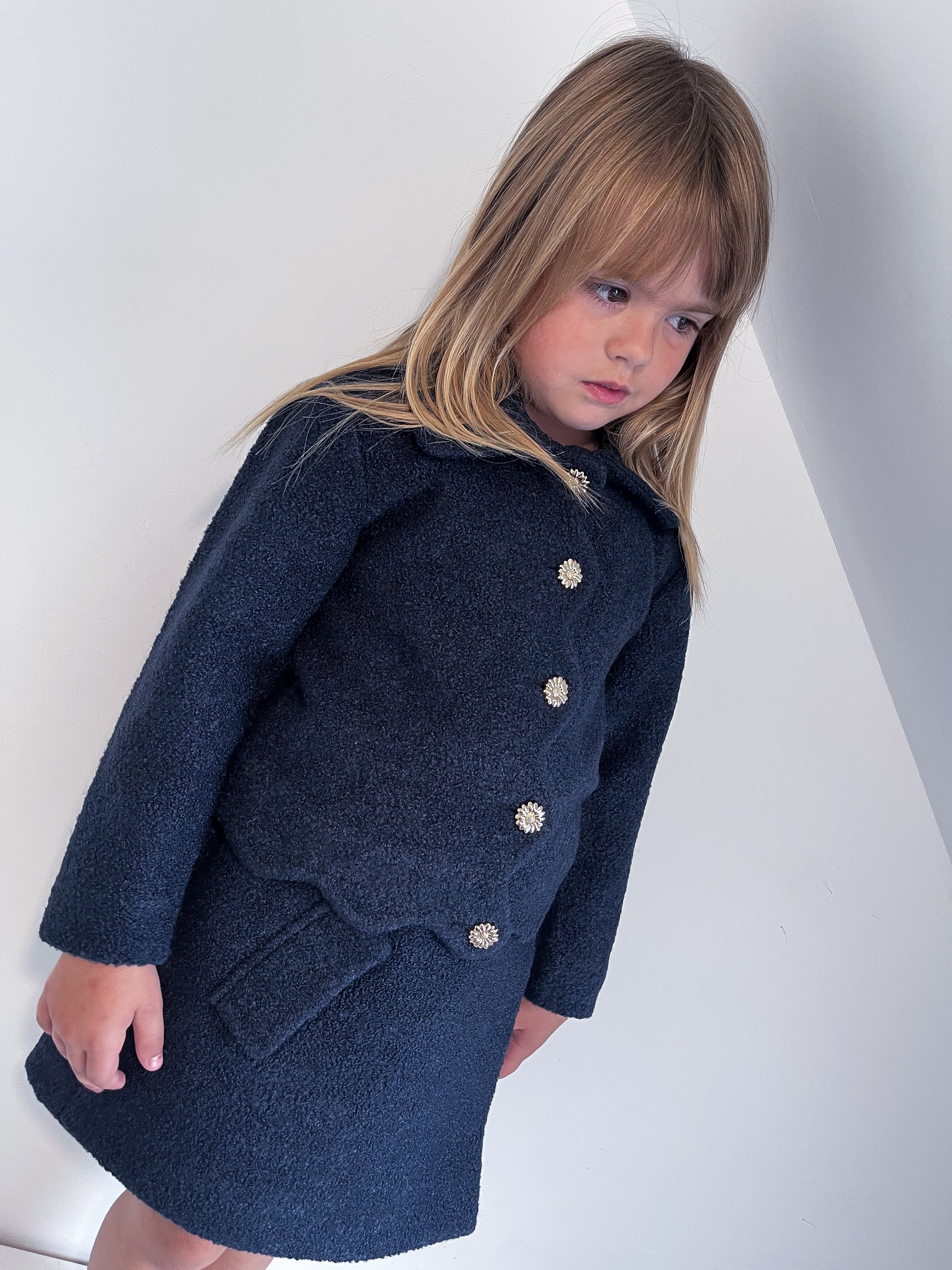LRDM | TWEED SKIRT MARA NAVY