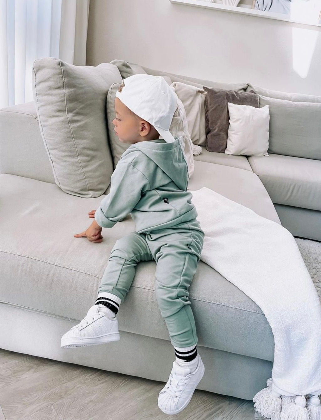 BABYSTYLING | JOGGER BROEK DUSTY GREEN