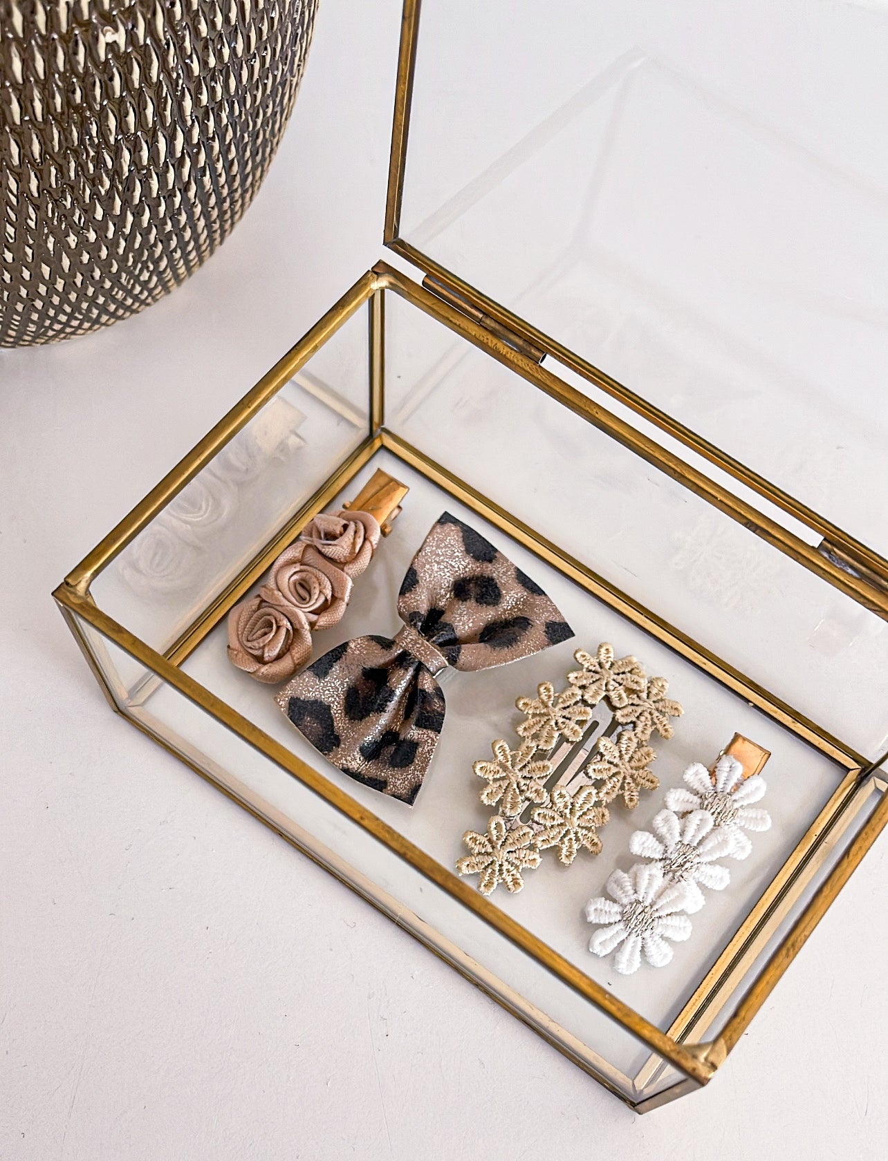 PEEK A BEAU | HAARCLIP SET SILVER PANTER