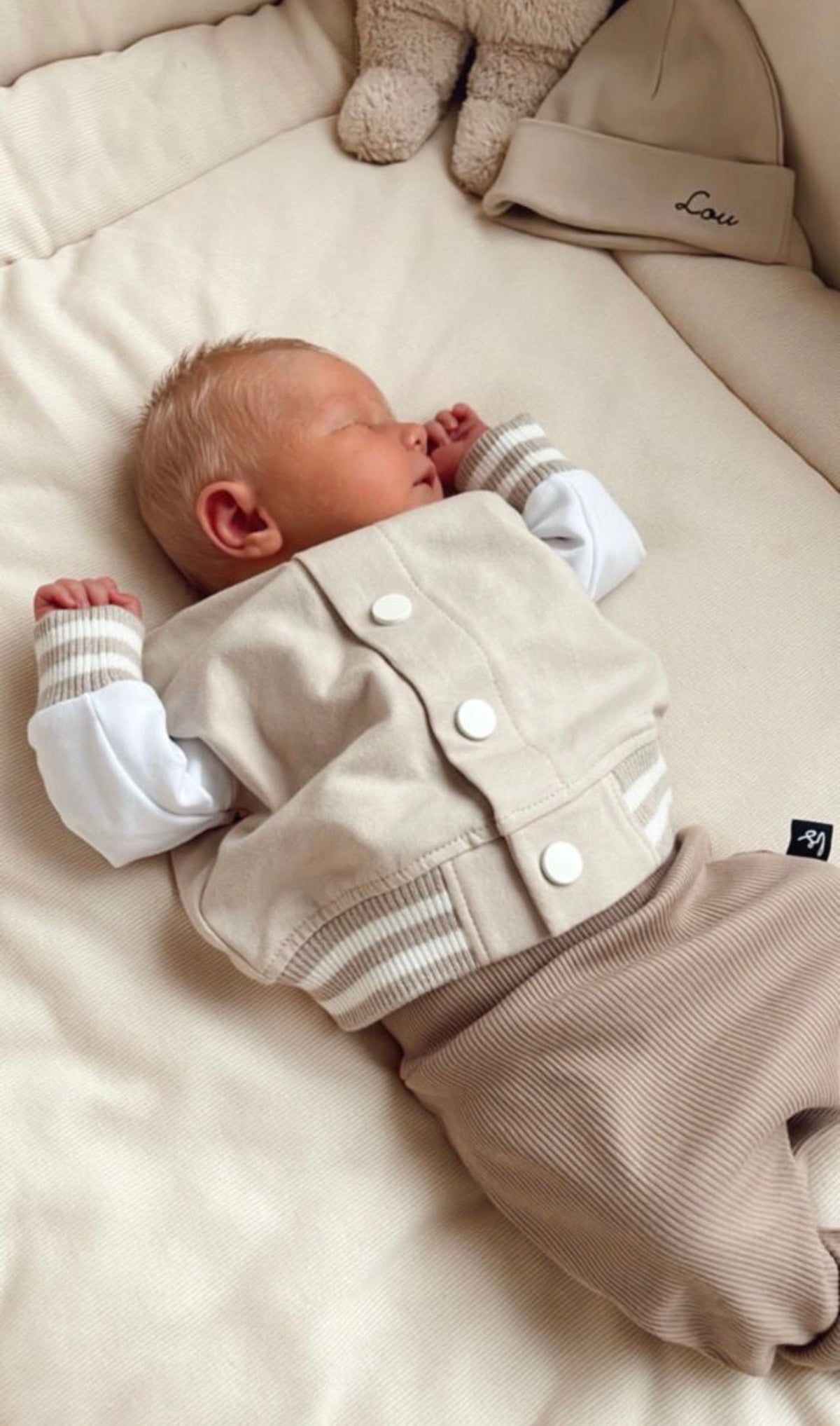 BABYSTYLING | BASEBALL JACKET BEIGE