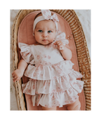 MINI ME | ROMANTISCHE BLOOMER SET CREAM