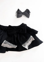 BE CHIC | VELVET BLOOMER BLACK