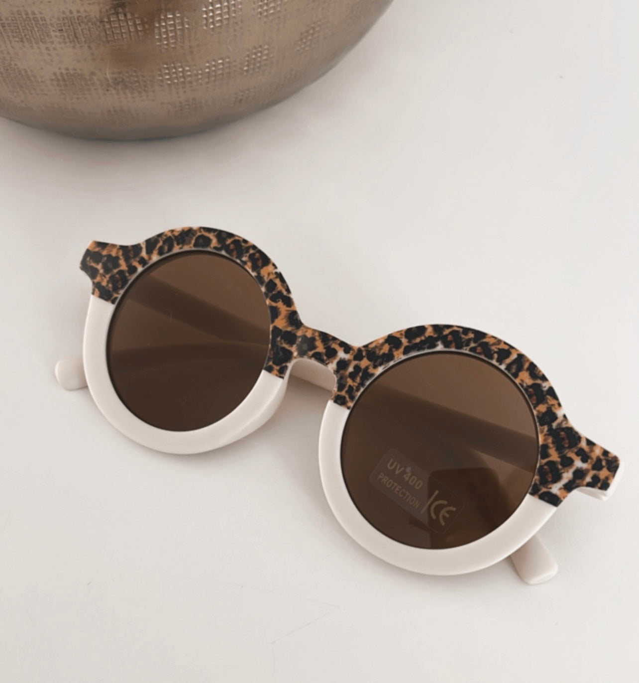 ZONNEBRIL LEOPARD | WIT