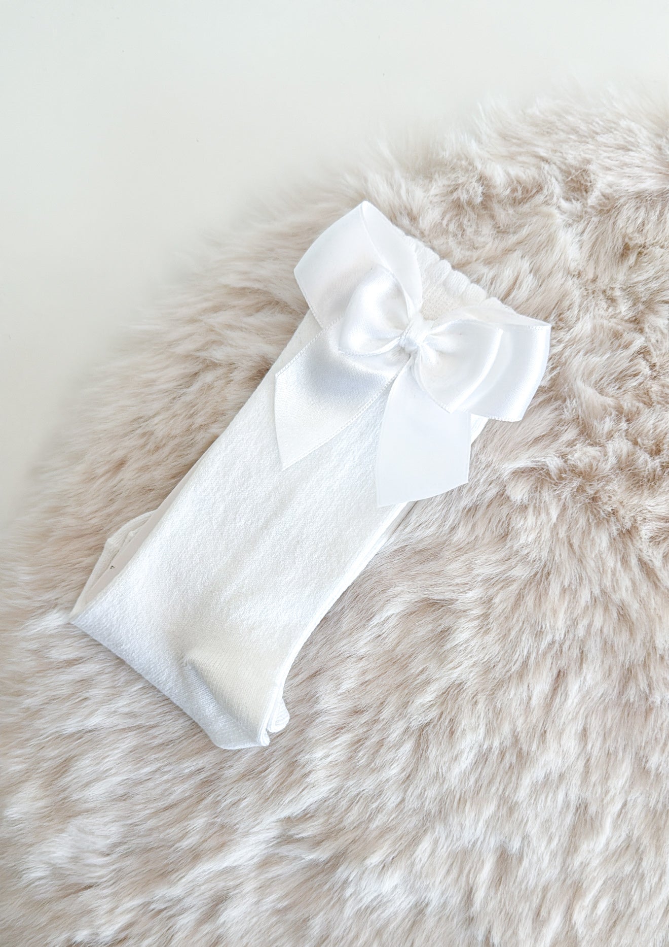 JC SOCKS | KNIEKOUS DUBBELE STRIK WIT
