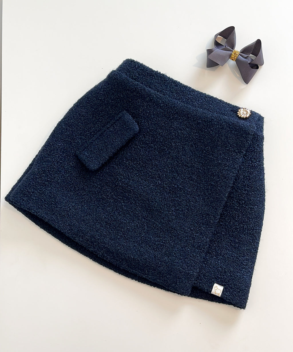 LRDM | TWEED SKIRT MARA NAVY