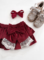 BE CHIC | VELVET BLOOMER BURGUNDY