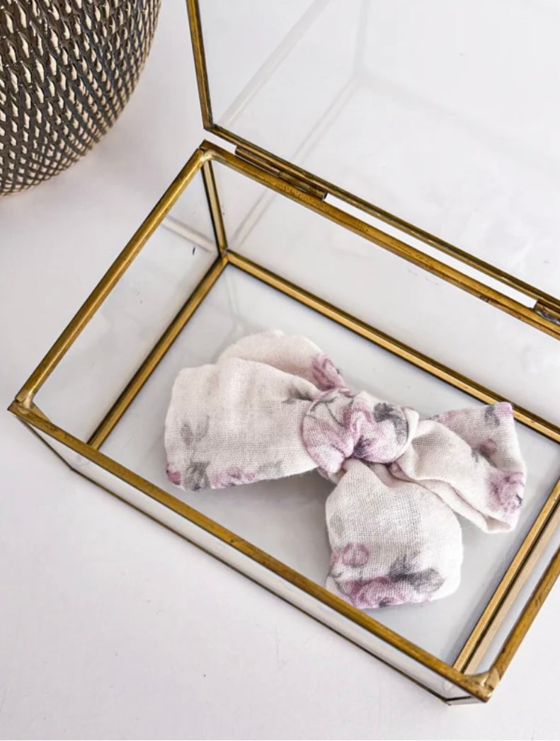 MINI ME | HAARSTRIK BLOEM PAARS